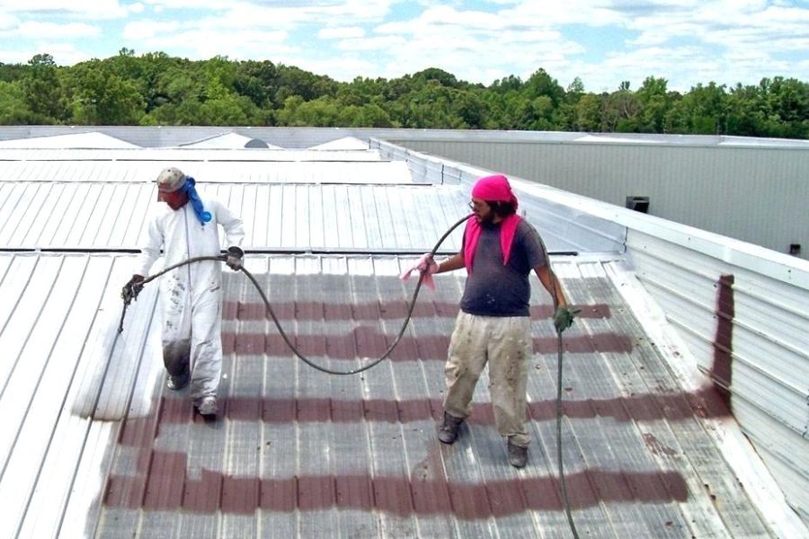 Phun Foam chống nóng nhà xưởng Bình Dương 